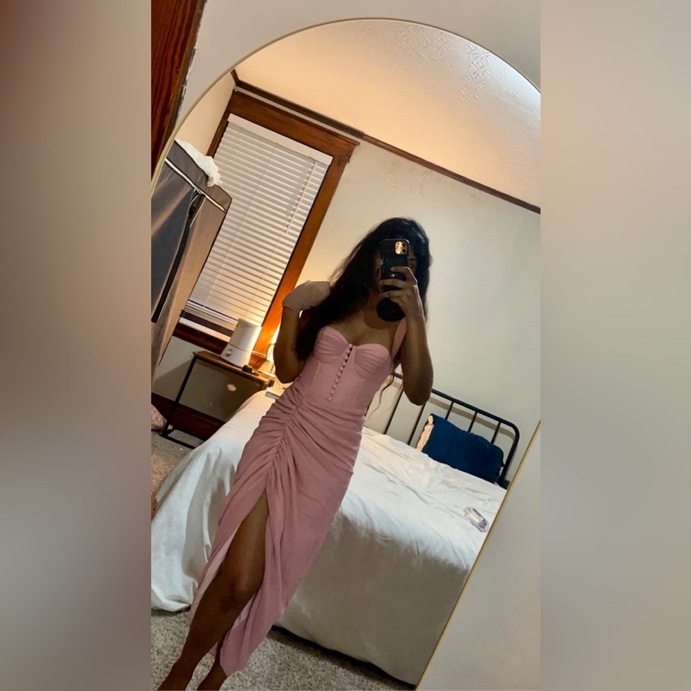 Pink Midi Dress | women’s xs | Adeirlina
